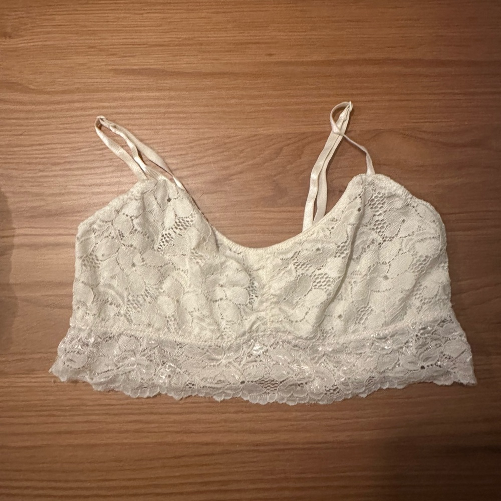 Urban outfitters Sparkle and Fade bralette white size medium